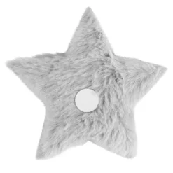 Fell-Sterne, Ø 11cm, taupe, 2 Stück