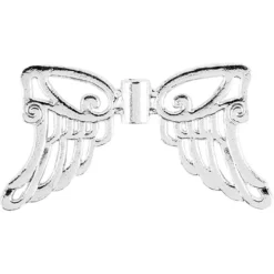Filigrane Engelsflügel, Design 5, 1,9cm, silber, 30 Stück