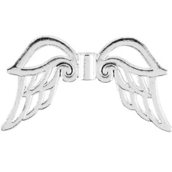 Filigrane Engelsflügel, Design 3, 3,7cm, silber, 10 Stück