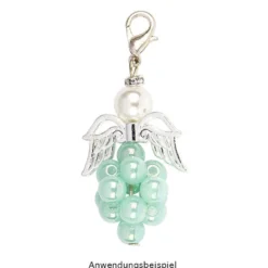 Filigrane Engelsflügel, Design 3, 3cm, silber, 15 Stück