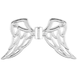 Filigrane Engelsflügel, Design 7, 3cm, silber, 15 Stück