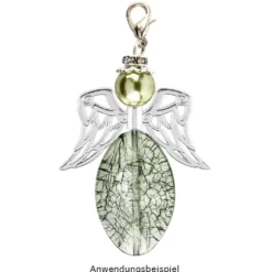 Filigrane Engelsflügel, Design 7, 2,3cm, silber, 20 Stück