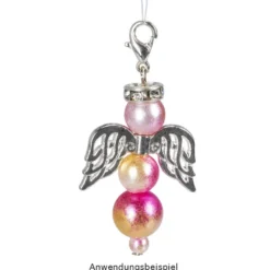 Filigrane Engelsflügel, Design 6, 2,3cm, silber, 20 Stück
