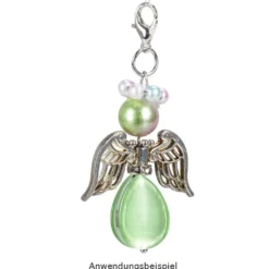 Filigrane Engelsflügel, Design 4, 1,9cm, silber, 30 Stück