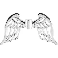 Filigrane Engelsflügel, Design 4, 3cm, silber, 15 Stück