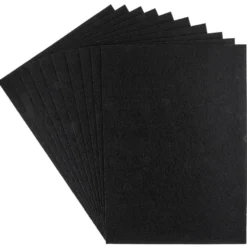 Filz, DIN A4, Stärke: 1mm, schwarz, selbstklebend, 10 Bogen