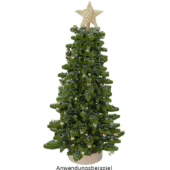 Filz-Tannenbaum zum Zusammenbauen, grün, Ø 14cm, 26cm hoch, 42-teilig