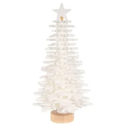 Filz-Tannenbaum zum Zusammenbauen, weiß, 26cm hoch, 42-teilig