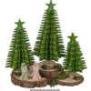 Filz-Tannenbaum zum Zusammenbauen, grün, Ø 10cm, 17,5cm hoch, 26-teilig