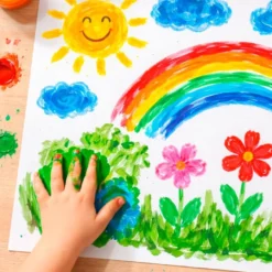 Fingerfarben, 8 Farben, je 150ml