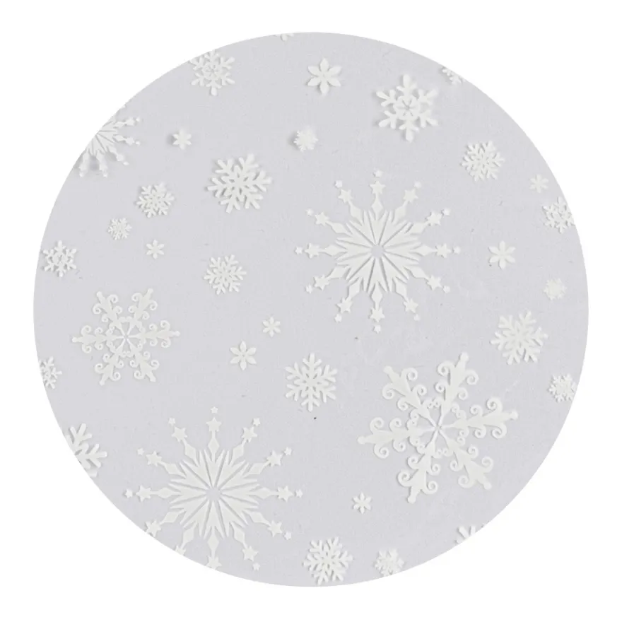 Flachbeutel, Eiskristalle, 12,3cm x 27,5cm, 23µ, inkl. Verschlüsse, lebensmittelecht, 100 Stück