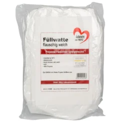 Flauschige Füllwatte, weiß, vakuumverpackt, 500g