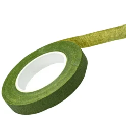 Floristik-Kreppband, 1,1cm breit, 30m lang, grün, selbsthaftend, elastisch