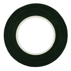 Floristik-Kreppband, 1,1cm breit, 30m lang, dunkelgrün, selbsthaftend, elastisch