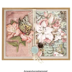 Folia Knöpfe-Mix, braun/beige/rosa, Ø 9-25mm, 30g