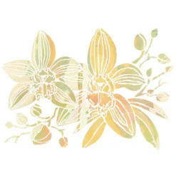 Folien-Bügeltransfer, Orchideen 1, DIN A4, gold