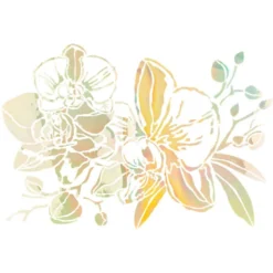 Folien-Bügeltransfer, Orchideen 2, DIN A4, gold