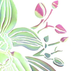 Folien-Bügeltransfer, Orchideen 1, DIN A4, rosé