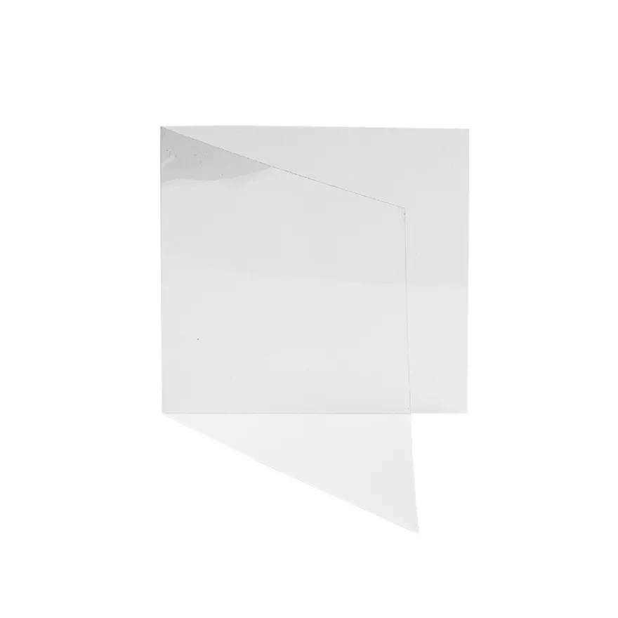Folien-Grußkarten, 11,7cm x 11,7cm, transparent, 130µ, 20 Stück