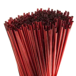 Folienhalme, Ø 2mm, 30cm lang, 40g, rot