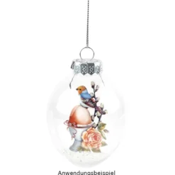 Folienscheiben, Eier, 5,9cm x 9,5cm, transparent, 200µ, 20 Stück