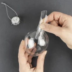 Folienscheiben, Eier, 5,9cm x 9,5cm, transparent, 200µ, 20 Stück