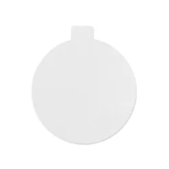 Folienscheiben, Weihnachtskugel, 8,5cm x 7,6cm, transparent, 200µ, 20 Stück