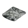 Gedrehte Perle, Krakelieroptik, 3cm x 1,5cm, rauchquarz, 10 Stück