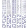 Gel-Klebetransfers & Metallic-Transferfolien, Wünsche, Bordüren & Ecken, 10cm x 30cm, 10 Bogen