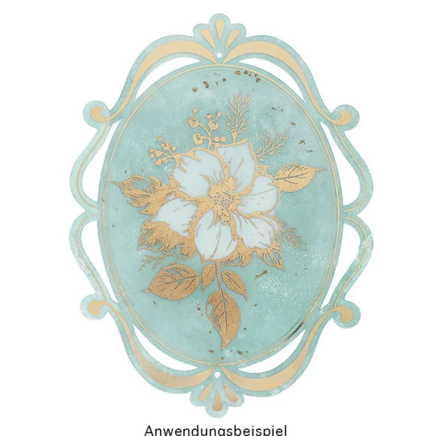 Gel-Klebetransfers & Metallic-Transferfolien, Winterschmuck, 10cm x 30cm, 10 Bogen