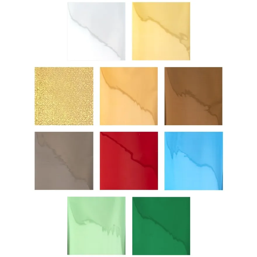 Gel-Klebetransfers & Metallic-Transferfolien, Winterschmuck, 10cm x 30cm, 10 Bogen