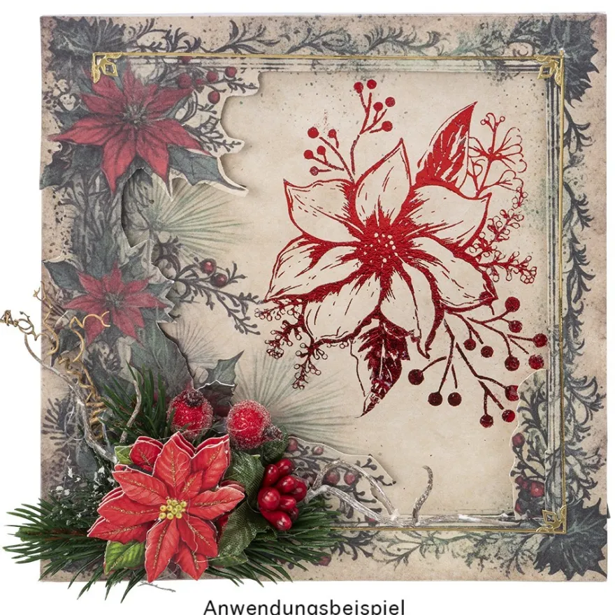 Gel-Klebetransfers & Metallic-Transferfolien, Winterschmuck, 10cm x 30cm, 10 Bogen