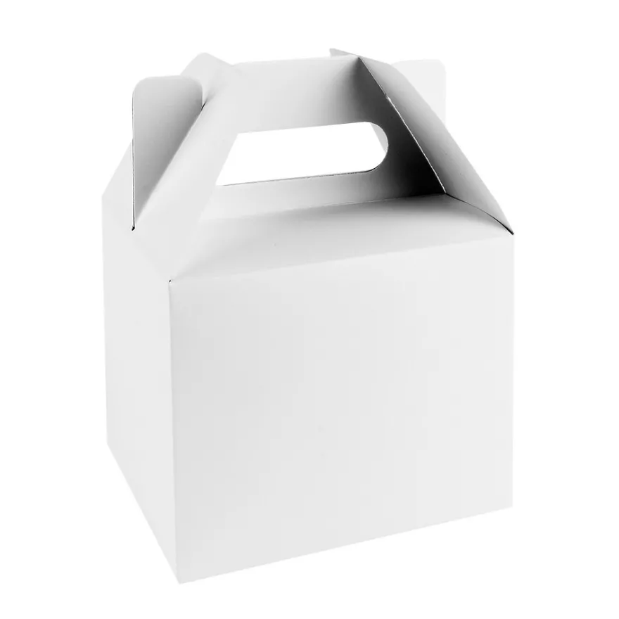 Geschenkboxen, Design 1, 11cm x 9cm x 14cm, 250 g/m², weiß, 10 Stück