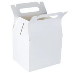 Geschenkboxen, Design 1, 13cm x 11cm x 16,5cm, 250 g/m², weiß, 10 Stück