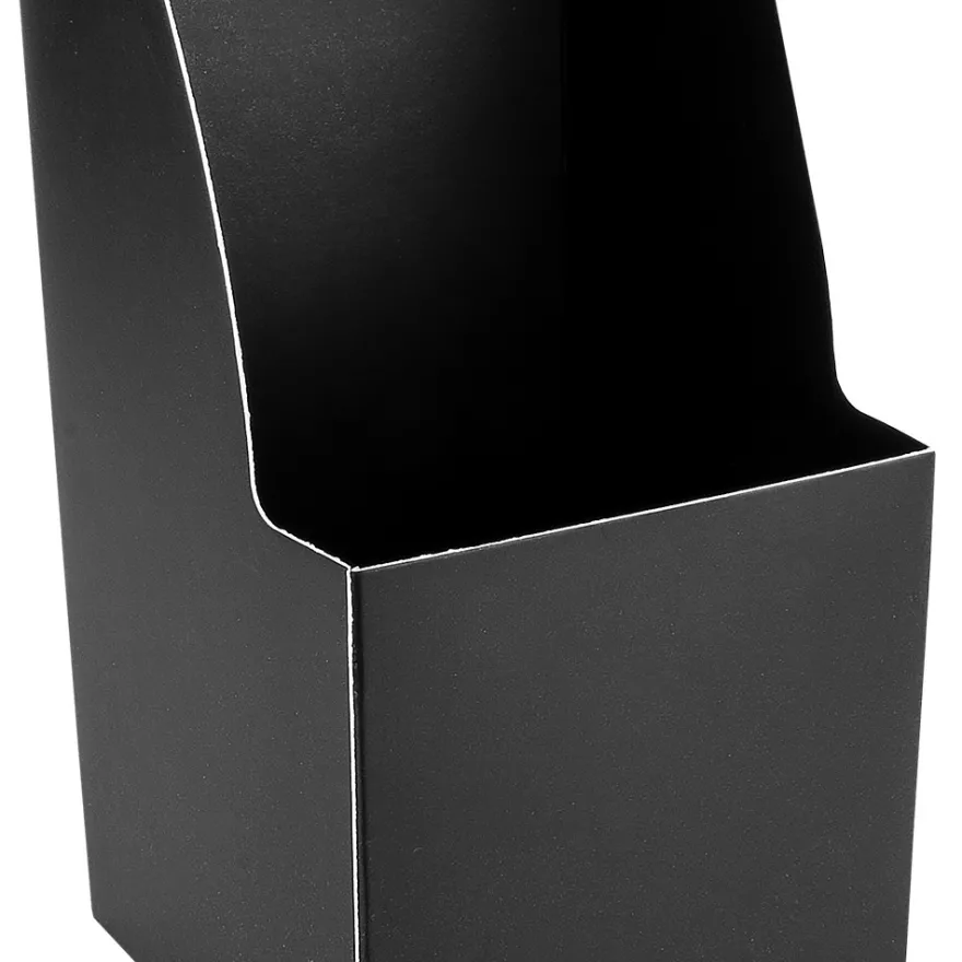 Geschenkboxen für Pflanzen, 11cm x 11cm, 35cm hoch, weiß, schwarz, 6 Stück