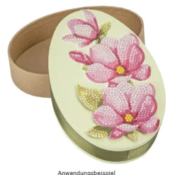 Geschenkboxen in Eiform, in zwei Größen, naturbraun, 2 Stück