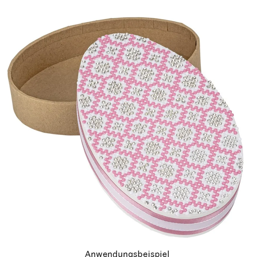 Geschenkboxen in Eiform, in zwei Größen, naturbraun, 2 Stück