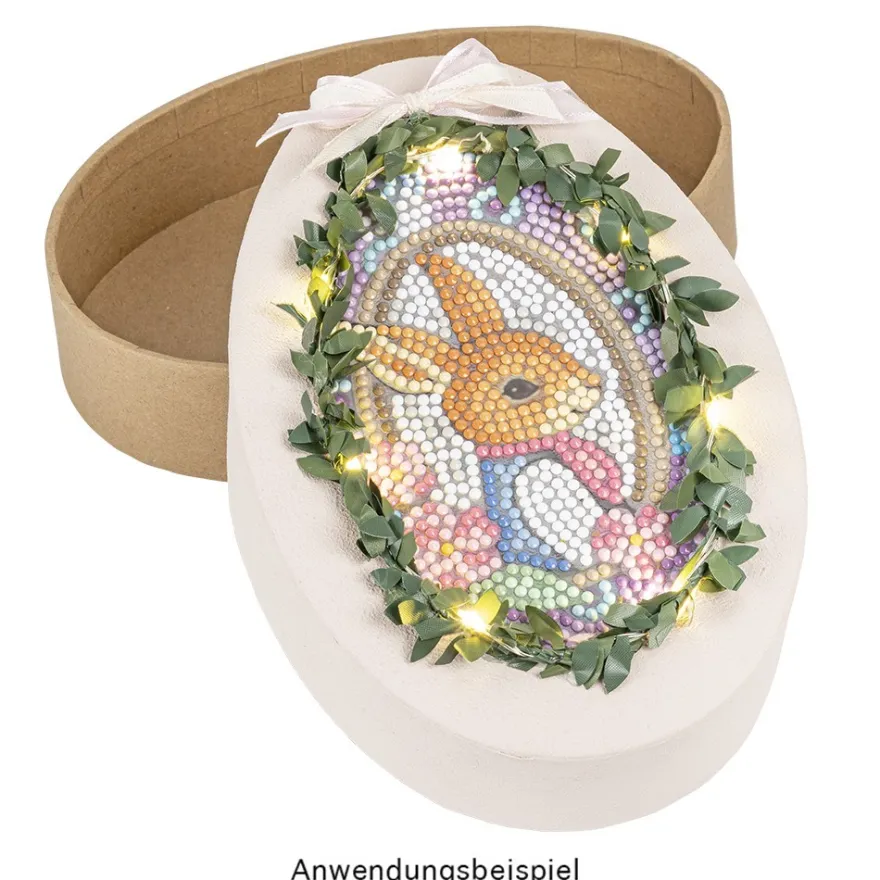 Geschenkboxen in Eiform, in zwei Größen, naturbraun, 2 Stück