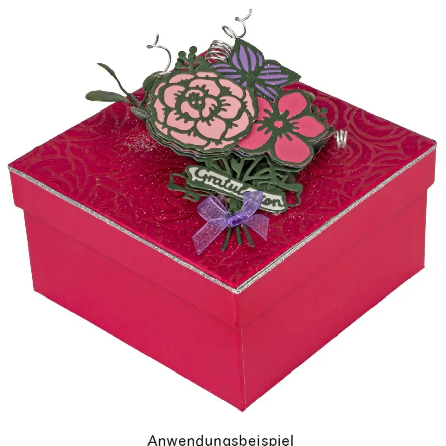 Geschenkboxen, quadratisch, 12 Größen, 6 Farben, 12-teilig