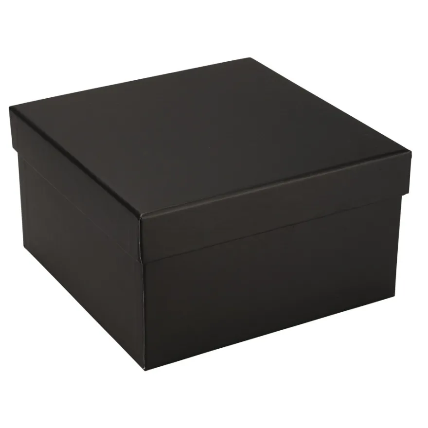 Geschenkboxen, quadratisch, 12 Größen, 6 Farben, 12-teilig