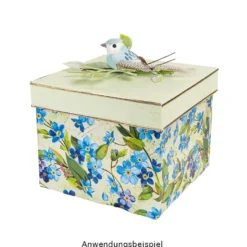 Geschenkboxen, quadratisch, verschiedene Größen, weiß, 5 Stück