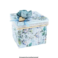 Geschenkboxen, quadratisch, verschiedene Größen, weiß, 5 Stück