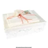 Geschenkboxen, rechteckig, verschiedene Größen, weiß, Rohlinge zum Weiterverzieren, 10 Stück
