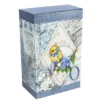 Geschenkbox Kaffee, Vintage, 18cm x 11cm x 7cm, blau