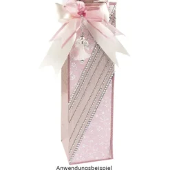 Geschenktaschen, 36cm x 10,5cm x 10,5cm, rosé, 3 Stück