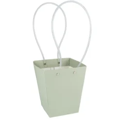 Geschenk-Taschen für Pflanzen, 15,5cm x 13cm x 9,5cm, 260g/m², verschiedene Farben, 4 Stück