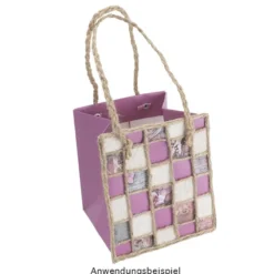 Geschenktaschen für Pflanzen, 13cm x 13cm x 15cm, 250g/m², Farben, 3 Stück