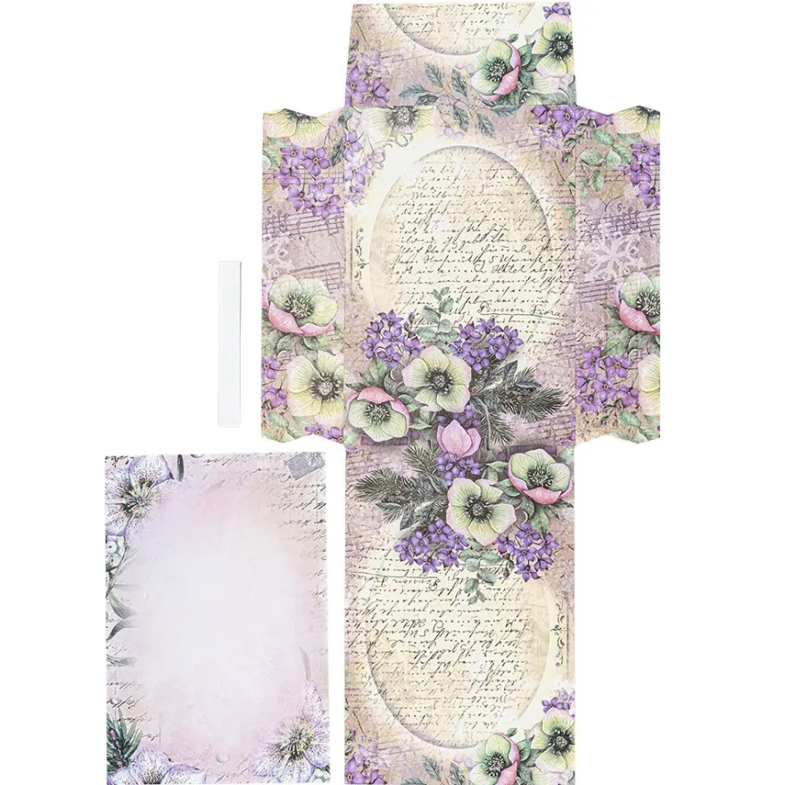 Geschenktaschen-Grußkarten, Winter/Weihnachten, 16,4 cm hoch, 8 Stück