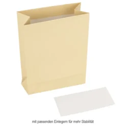 Geschenk-Taschen, klein, 16,2 x 12,2 cm, creme, 10 Stück