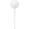 Gießkugeln/Bewässerungskugeln aus Kunststoff, Ø 9cm, weiß-transparent, 2 Stück